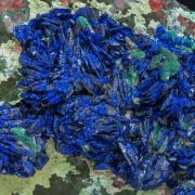 Azurite with Malachite