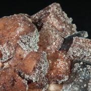 Microcline with Hematite and Quartz (variety smoky)