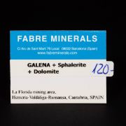 Galena with Sphalerite and Dolomite