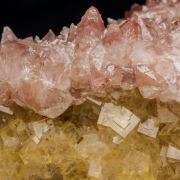 Calcite with inclusions and Fluorite