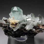 BARYTE with  MALACHITE inclusions