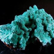 Chrysocolla ps on Azurite ps on Malachite