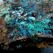 Sampleite with Atacamite and Chrysocolla