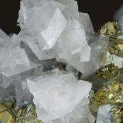 Pyrite with Calcite