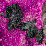 Malachite on Cobaltian Calcite