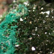 Libethenite with Pseudomalachite