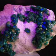 Dioptase, dolomite