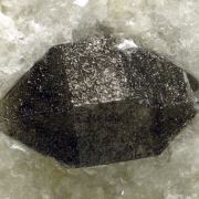 Quartz var. morion, anhydrite