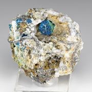 Veszelyite with Hemimorphite