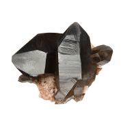 Quartz (var - “Smoky”) / on Microcline