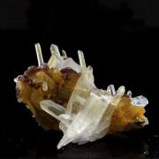 Sphalerite, Pyrite, Siderite, Quartz.