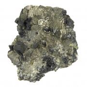 Pyrite (replacing Siderite) with Siderite and Stannite