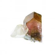 Tourmaline / (Fluor-Liddicoatite) / with Quartz