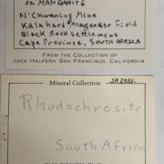 Rhodochrosite on Manganite