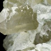 Talc, calcite, quartz, chalcopyrite