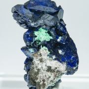 Azurite with Malachite