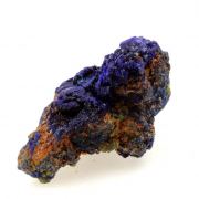 Chessylite ( Azurite ) + Cuprite.