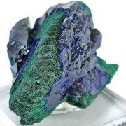 Azurite on Malachite Ps. Azurite