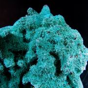 Chrysocolla ps on Azurite ps on Malachite