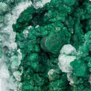 Malachite with Calcite and Cerussite