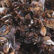 Hubeite with Calcite