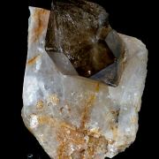 Quartz var. Smoky Quartz on Quartz