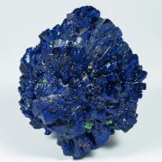 Azurite with Malachite after Cuprite