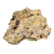 Brookite with Quartz