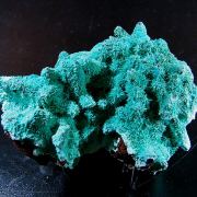 Chrysocolla ps on Azurite ps on Malachite