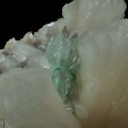 Green APOPHYLLITE and HEULANDITE on STILBITE - India