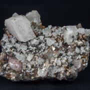 Kësterite with Mushistonite, Muscovite, Calcite and Fluorapatite