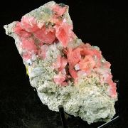 Rhodochrosite with Fluorite, Quartz, Pyrite and Galena