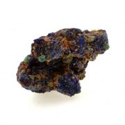 Chessylite ( Azurite ) + Cuprite.