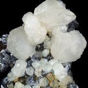 Calcite, pyrite, galena