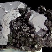 Galena on sphalerite
