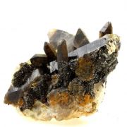 Smoky quartz + Apatite.