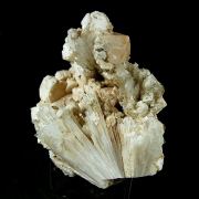 Powellite on Scolecite with Apophyllite