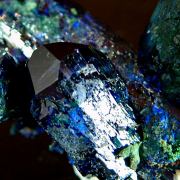 Azurite with Malachite