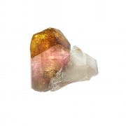 Tourmaline / (Fluor-Liddicoatite) / with Quartz