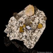 Helvite on Microcline with Quartz