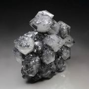 bi-terminated QUARTZ with BOULANGERITE inclusions