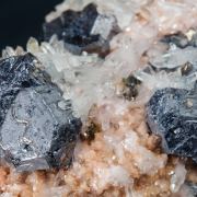 Galena, Quartz, Rhodochrosite, Calcite