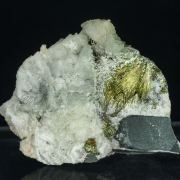 Millerite with Calcite and Pyrite