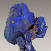 Azurite-on-Tetrahedrite with Quartz