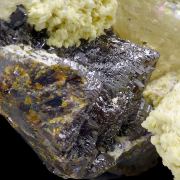 Calcite, baryte, sphalerite