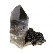 Goethite on Quartz / (var - “Smoky” and “Amethyst”)