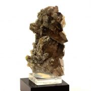 Smoky quartz + Pink Fluorite.