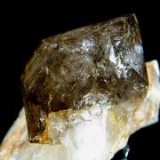 Quartz var. Smoky Quartz on Quartz