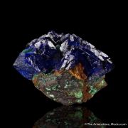 Azurite with Malachite