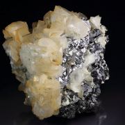 new find - GALENA - SPINEL LAW TWIN, CALCITE